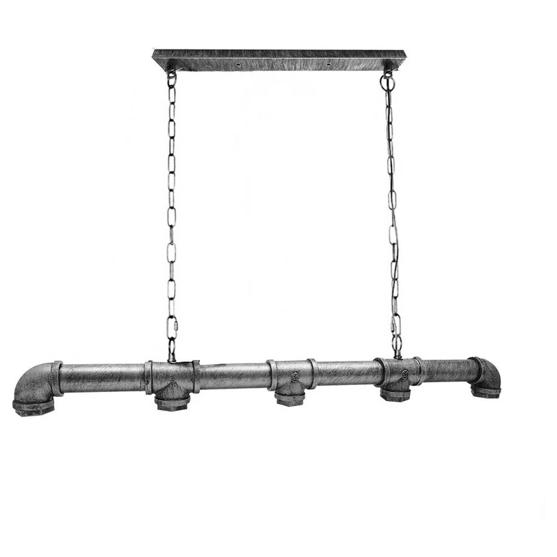 5 Flammig Rohr Hängelampe Industrial Pendelleuchte~1427