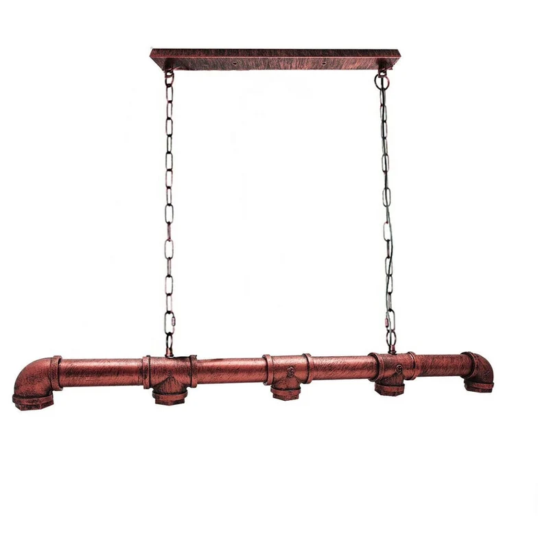 5 Flammig Rohr Hängelampe Industrial Pendelleuchte~1427