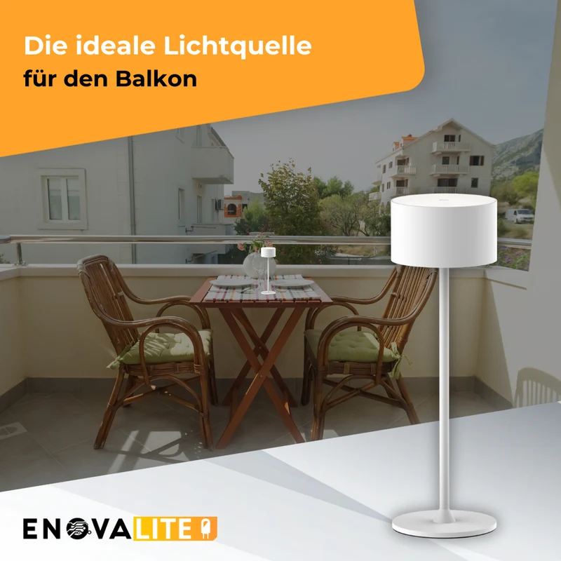 3er Set LED-Tischleuchte mit Akku, inkl Ladestation, Up- & Downlight, Dimm- & CCT-Funktion, weiß, wiederaufladbar, Innen und Außenbereich, IP44, USB-C
