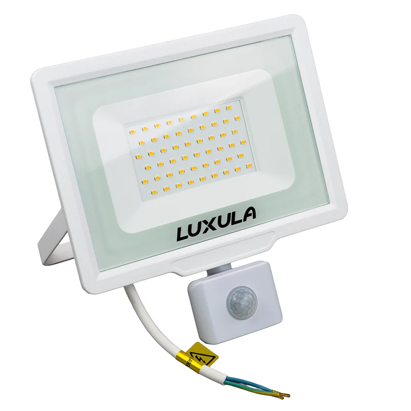 2er Pack LED-Fluter mit Bewegungsmelder, 50 W, 4000 K (neutralweiß), 5000 lm, weiß, IP65