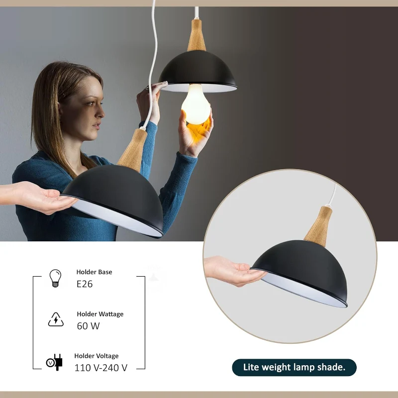 Retro Easy Fit Lampenschirm Metall | Ø 21cm ~2146