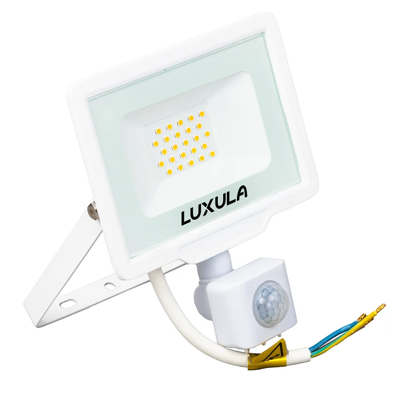 2er Pack LED-Fluter mit Bewegungsmelder, 20 W, 4000 K (neutralweiß), 2000 lm, weiß, IP65