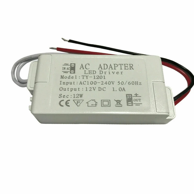 LED Trafo 12V DC 12W, 1.25A, 110-230V AC, Konstantspannungstransformator~2441