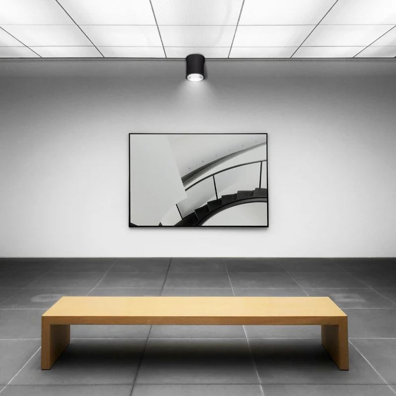 8er Set Aufbauspot für GU10- /MR16-Leuchtmittel, rund, 45° schwenkbar, schwarz
