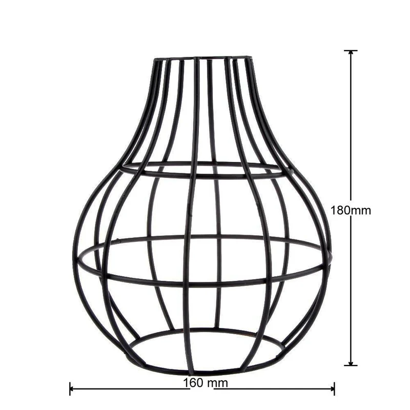 Retro Lampenschirm Drahtkorb Birne E27 , B22 ~ 2681
