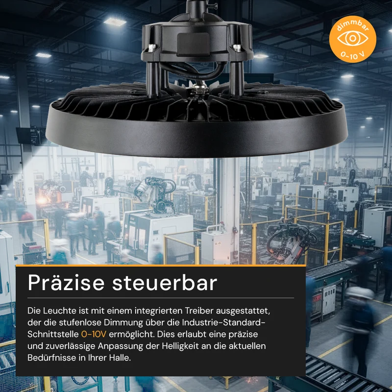 LED HighBay UFO, 100 W, 17000 lm, IP65, 5000 K (neutralweiß)
