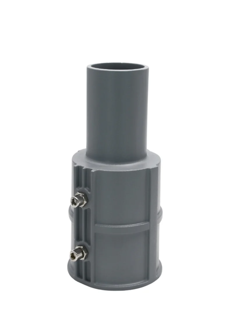 Straßenleuchten Adapter, 80 zu 60 mm, in grau, fix