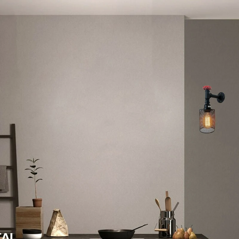 Rohr wandleuchte LED WandLampe Wasserrohr Wandstrahler~2291