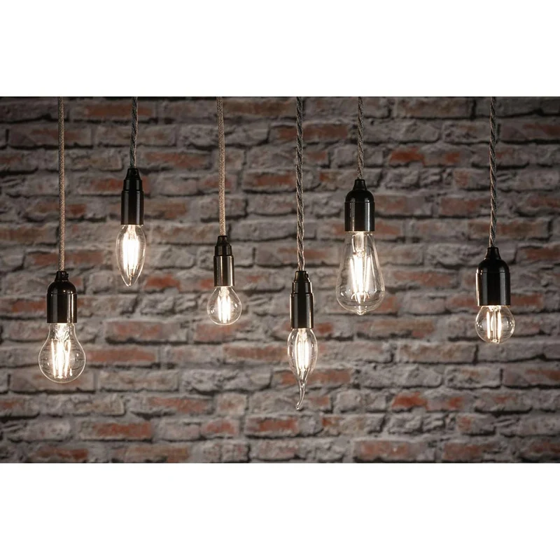 E27 2,6W LED Tropfen Filament 2700K Klar