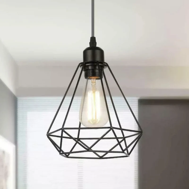Minimalistische Draht Lampenschirme Pendelleuchten käfig ~2596