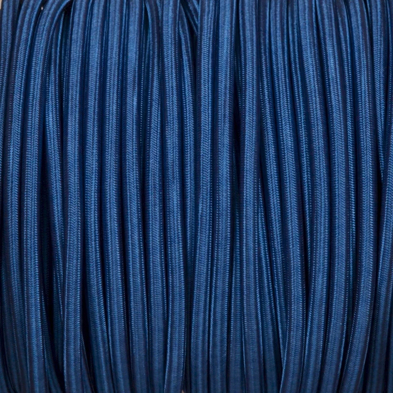 Dunkelblaues Kabel 2-adrig Rundkabel-Lampenschirm~2658