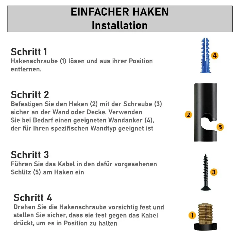 Verstellbare Kabelhalter / Lampenaufhängung ~2577