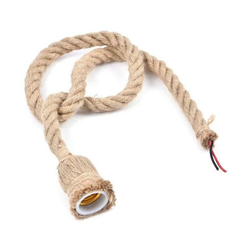 Knoten Hanfseil Pendelleuchte Einfaches Design | 1m & 2m ~2575