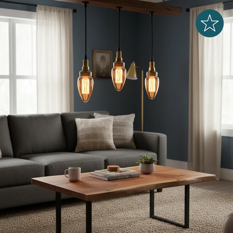 LED Filament Leuchtmittel, Vintage Dekoleuchte, Kerze C35, E14, 2.3W, 65lm, 1800K, dimmbar