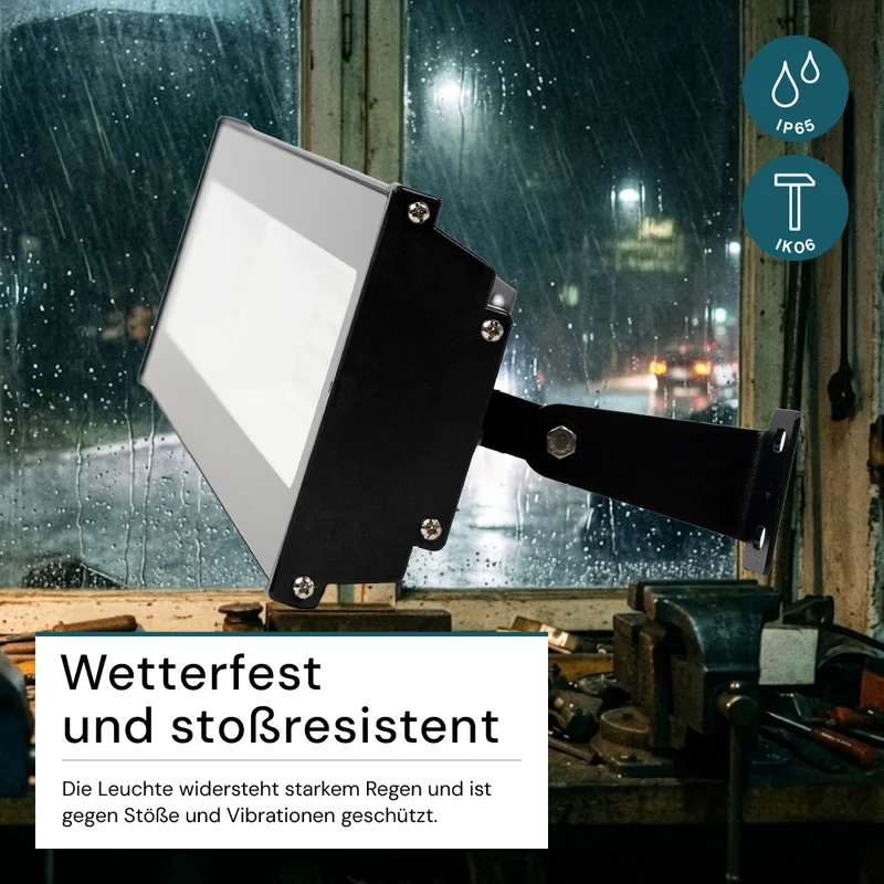 LED-Hallenleuchte, linear, 200 W, 20000 lm, 4000 K (neutralweiß), IP65, schwarz