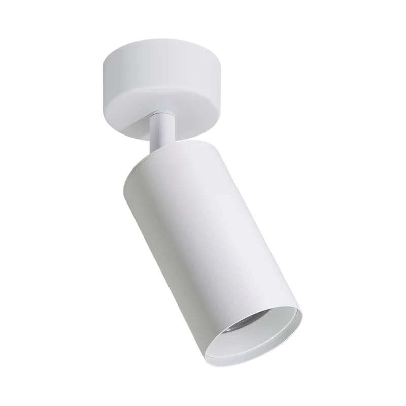 Schwenkbarer LED Aufbauspot mit GU10 Fassung, weiß, IP20, Aluminium