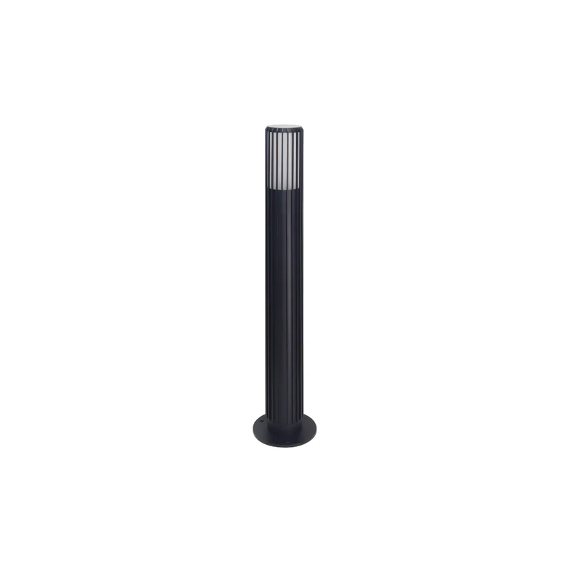Moderne Wegeleuchte, schwarz, GU10 Fassung, IP44, Aluminium, mit Erdspieß, Höhe 56 cm