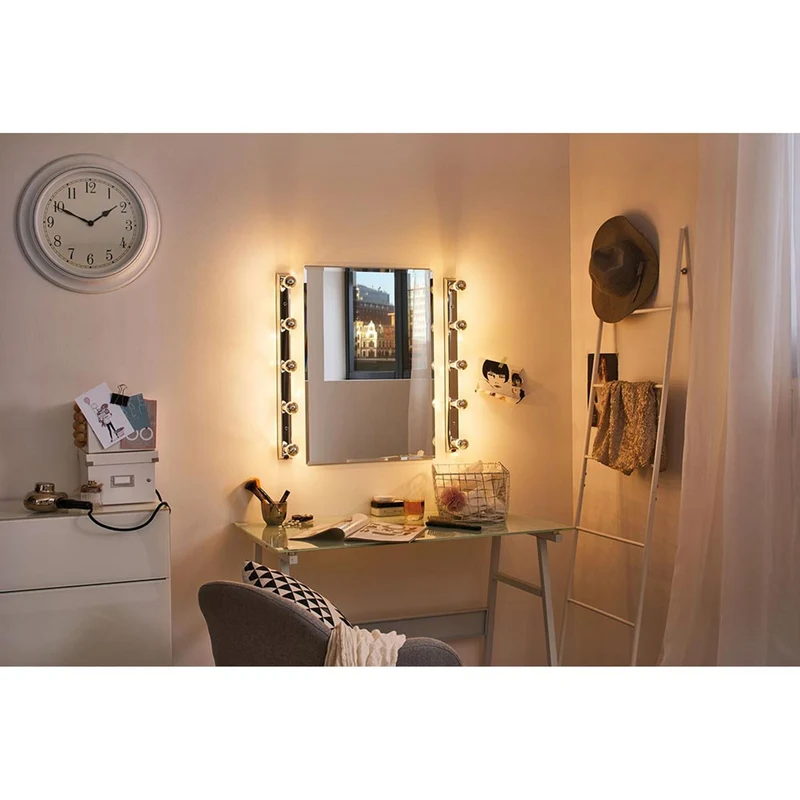 E14 2,6W LED Tropfen Silber 2700K Kopfspiegel