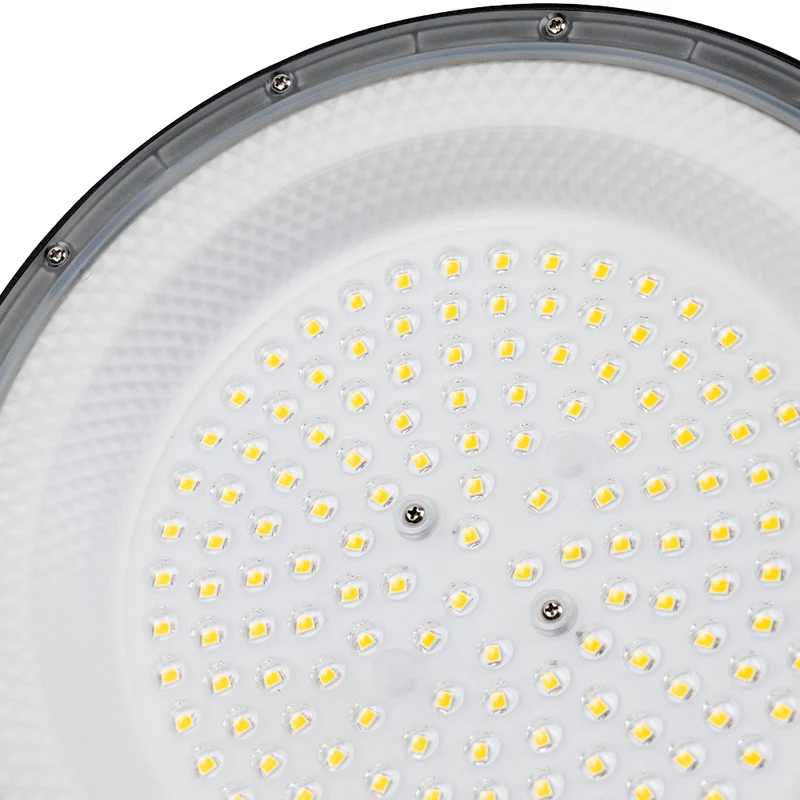 10er Pack LED-HighBay, UFO, schwarz, 150 W, 15000 lm, 5000 K (neutralweiß), IP65