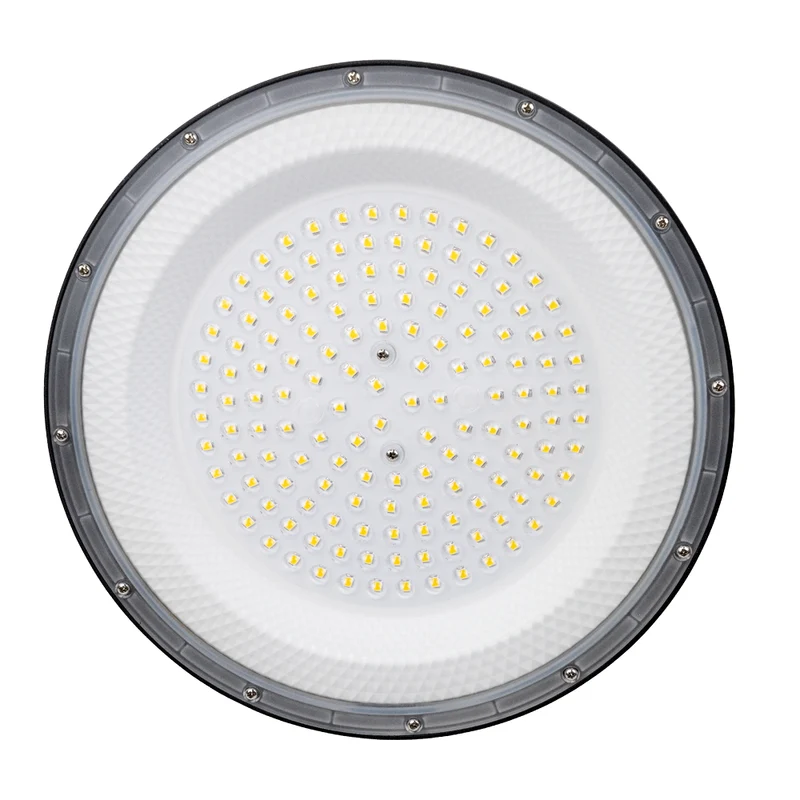 10er Pack LED-HighBay, UFO, schwarz, 150 W, 15000 lm, 5000 K (neutralweiß), IP65
