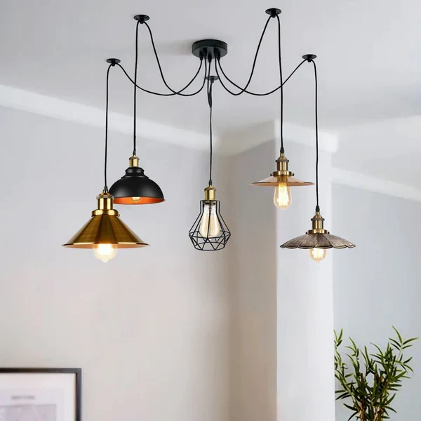 Moderne Mehrarm Deckenleuchte | Spinnenlampe | 2m led Hängelampe~2267