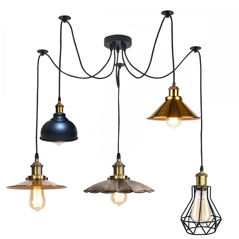 Moderne Mehrarm Deckenleuchte | Spinnenlampe | 2m led Hängelampe~2267