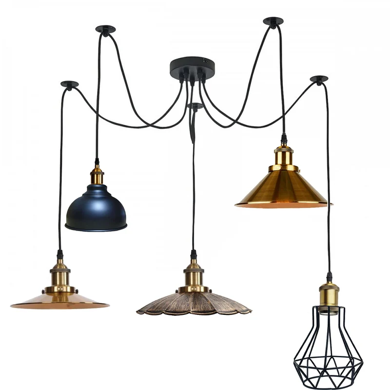 Moderne Mehrarm Deckenleuchte | Spinnenlampe | 2m led Hängelampe~2267