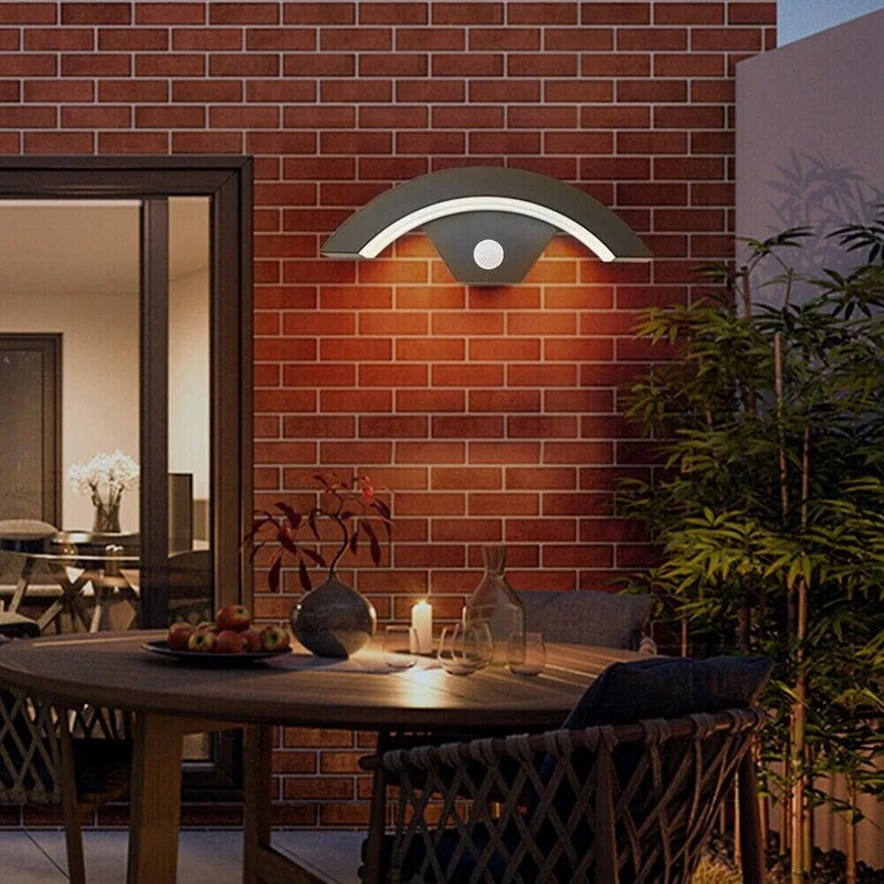 18W LED Außenleuchte mit Bewegungsmelder Wandleuchte~2565