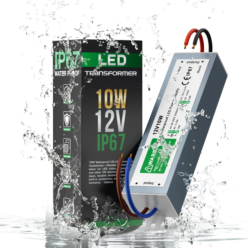 All Seasons Life Wasserdichter LED Trafo 12V 10W IP67 Netzteil ~1099