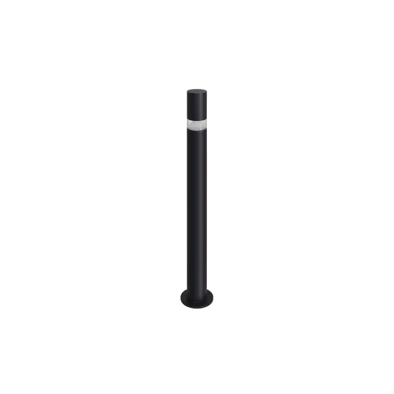 Wegeleuchte mit 360° Lichtkegel, schwarz, GU10 Fassung, IP44, Aluminium, mit Erdspieß, Höhe 63 cm