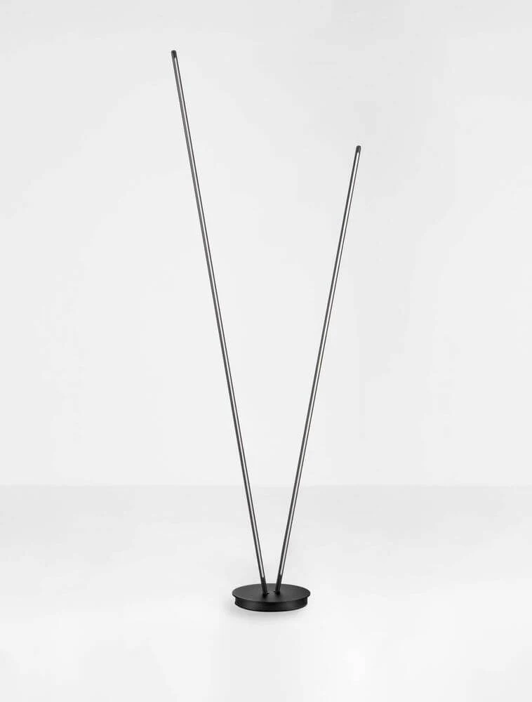 Intec LED Stehlampe H 184cm 2-flammig 3000K