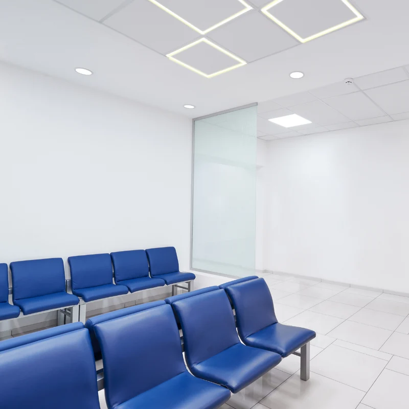 4er Set LED Leuchtrahmen, 62x62 cm, 40 W, 4000 lm, 4000 K, steckbar