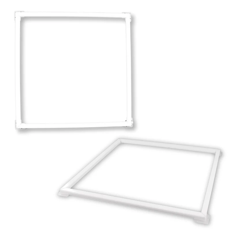 2er Set LED Leuchtrahmen, 62x62 cm, 40 W, 4000 lm, 4000 K, steckbar