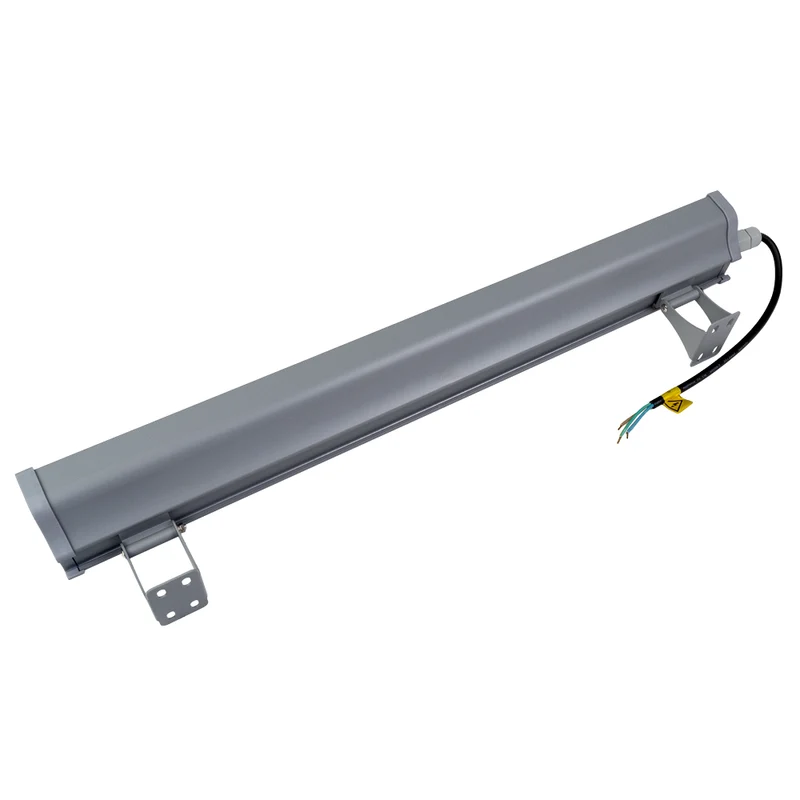 5er Pack LED-Hallenleuchte, linear, 100 W, 12400 lm, 5000 K (neutralweiß), IP65, grau