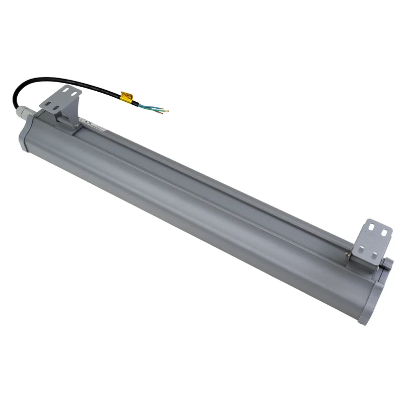 2er Pack LED-Hallenleuchte, linear, 100 W, 12400 lm, 5000 K (neutralweiß), IP65, grau