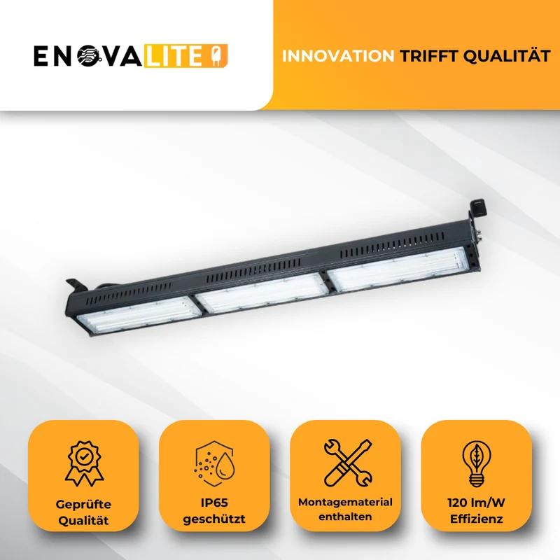 4er Pack LED HighBay Linear, 150 W, 18000 lm, 5000 K (neutralweiß)