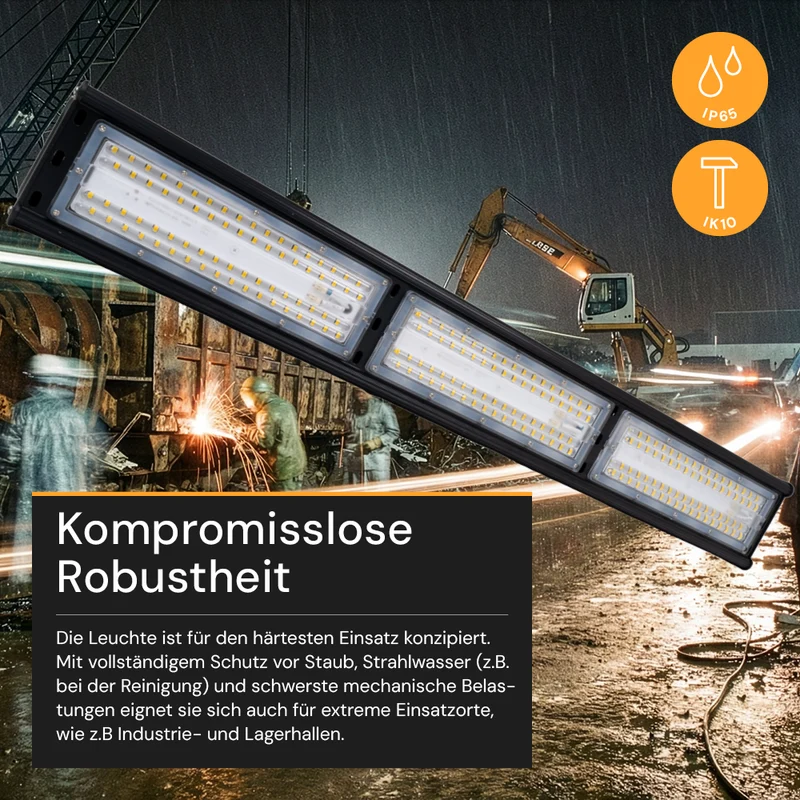 4er Pack LED HighBay Linear, 150 W, 18000 lm, 5000 K (neutralweiß)
