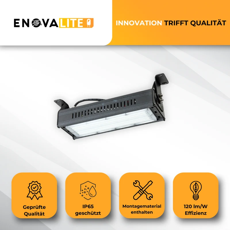 2er Pack LED HighBay Linear, 50 W, 6000 lm, 5000 K, IP65