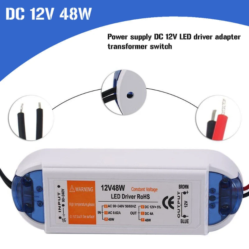 LED Trafo 12V DC Netzteil Konstantspannung 18W - 100W ~2560