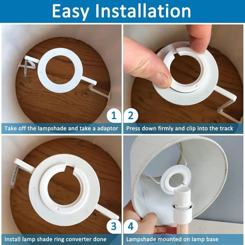 Lampenschirm Reduzierring Kunststoff Größenverstellung ~2558