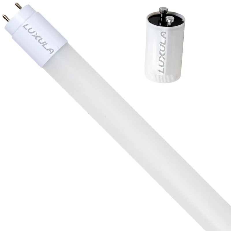 LED T8 Röhre, 60 cm, 160 lm/W, 9 W, 1400 lm, 6000 K (kaltweiß), mit Brücke, hohe Energieeffizienz