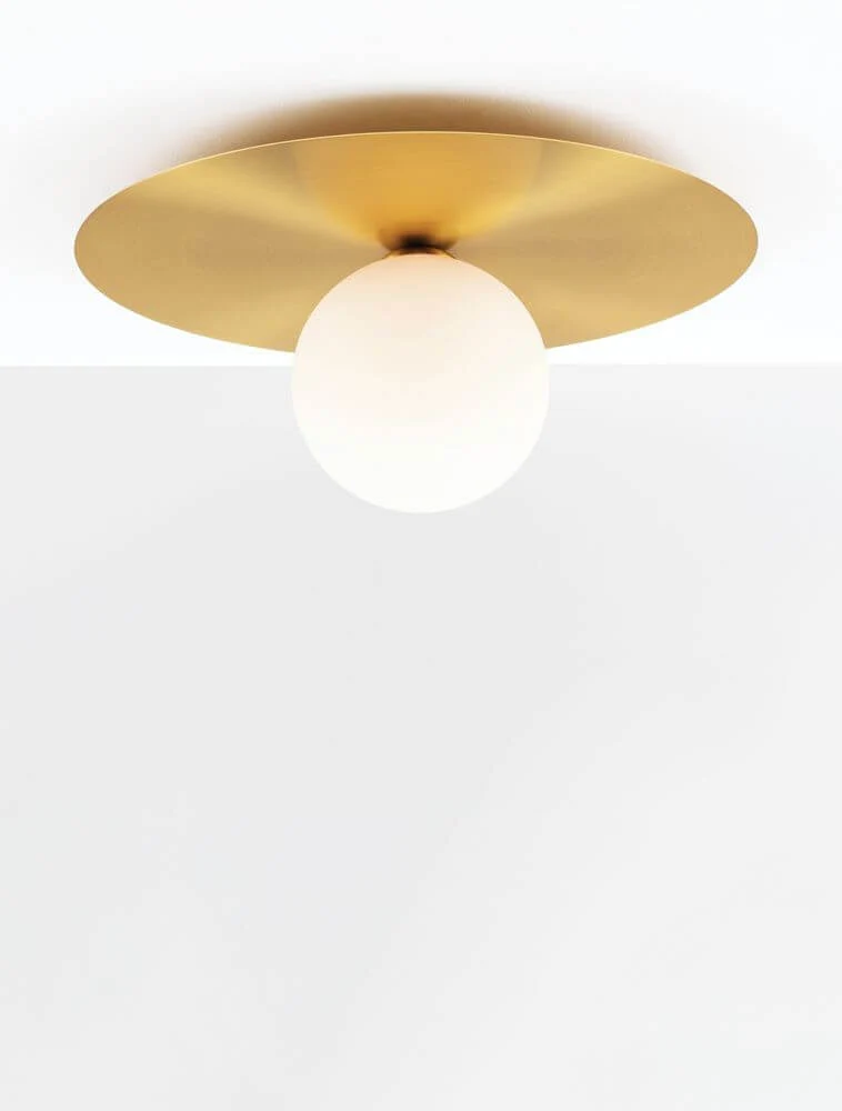 Indigo Deckenleuchte Gold, Weiß