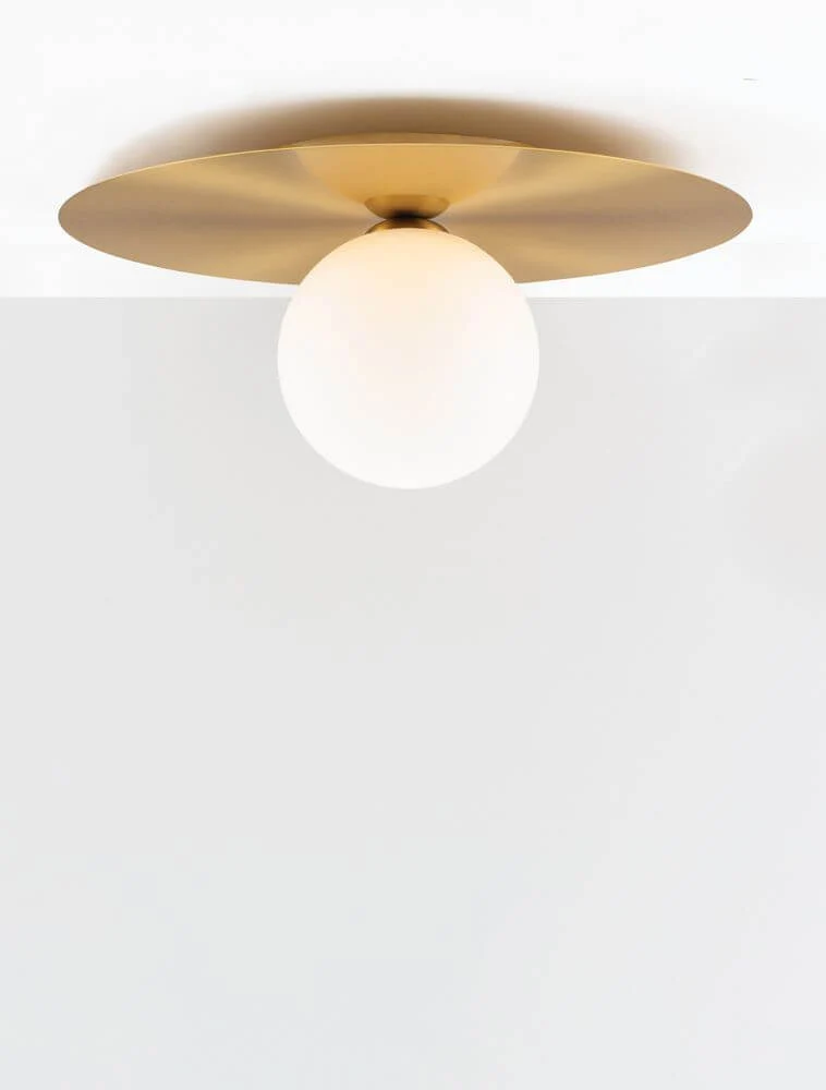 Indigo Deckenleuchte Gold, Weiß
