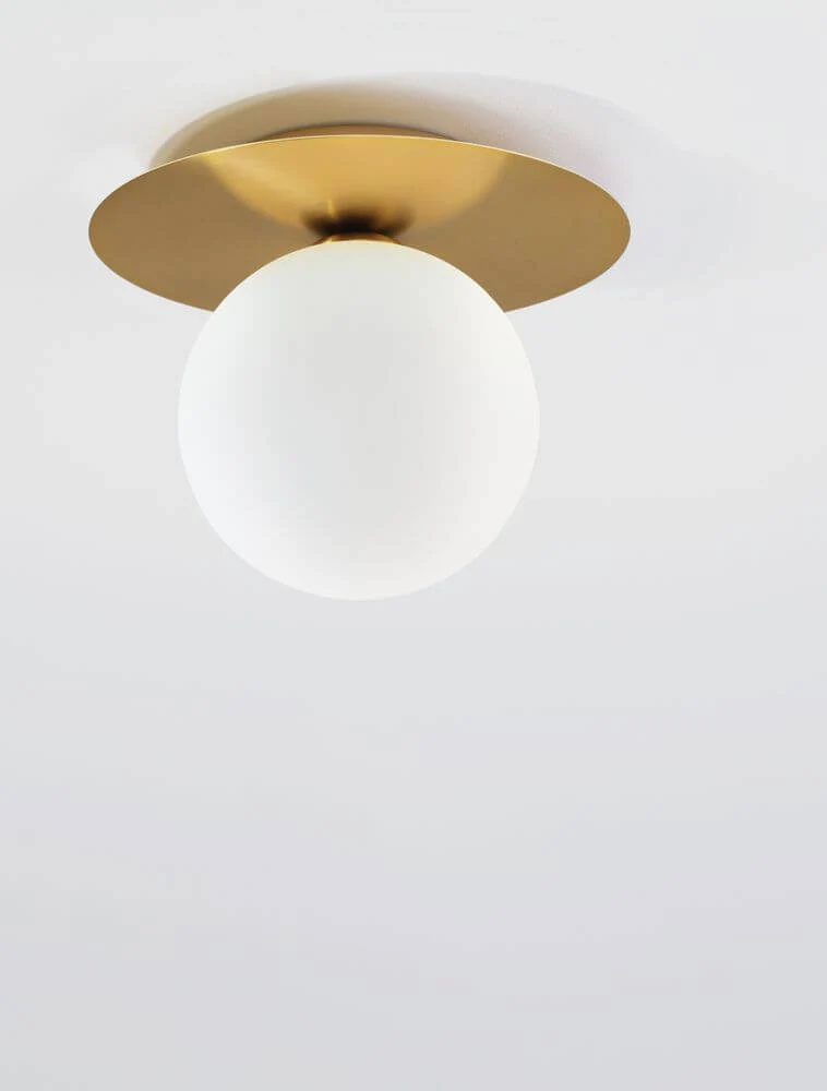 Indigo Deckenleuchte Gold, Weiß
