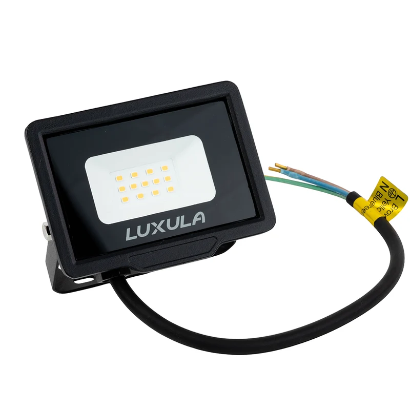 2er Pack LED-Fluter, 10 W, 4000 K (neutralweiß), 1000 lm, schwarz, IP65