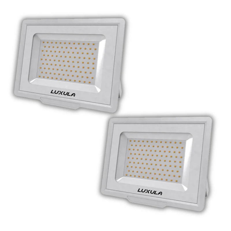 2er Pack LED-Fluter, 100 W, 4000 K (neutralweiß), 10000 lm, weiß, IP65