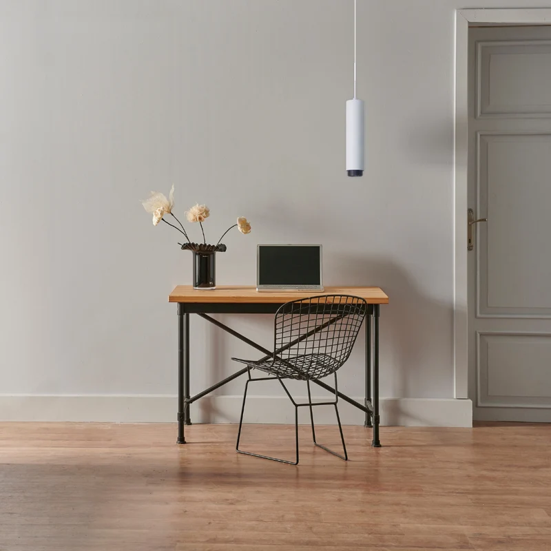 LED-Pendelleuchte, weiß/schwarz, aus Aluminium, 1-flammig, GU10-Fassung, IP20