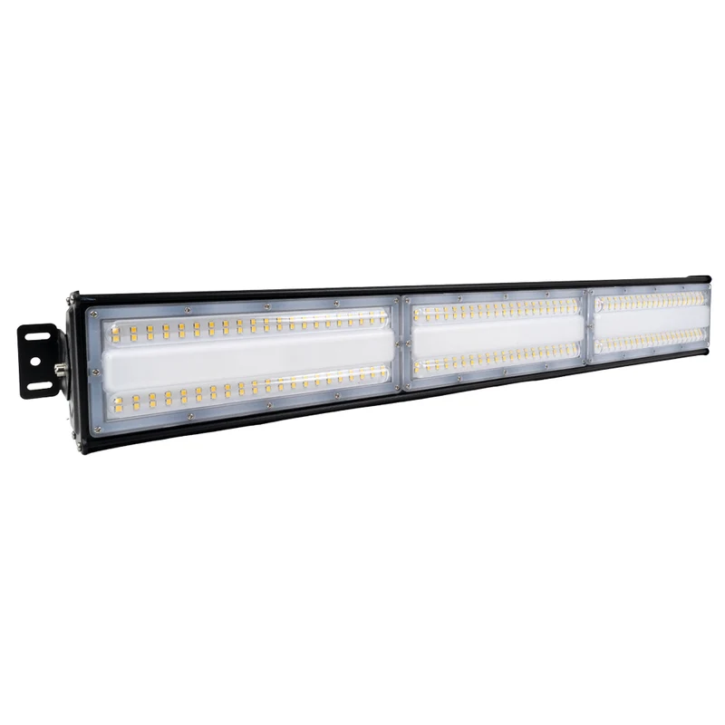 2er Pack LED-Hallenleuchte, linear, 200 W, 24000 lm, 5000 K (neutralweiß), IP65, EPISTAR LED, schwarz