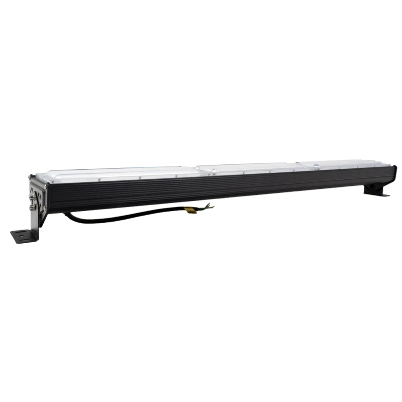 2er Pack LED-Hallenleuchte, linear, 200 W, 24000 lm, 5000 K (neutralweiß), IP65, EPISTAR LED, schwarz