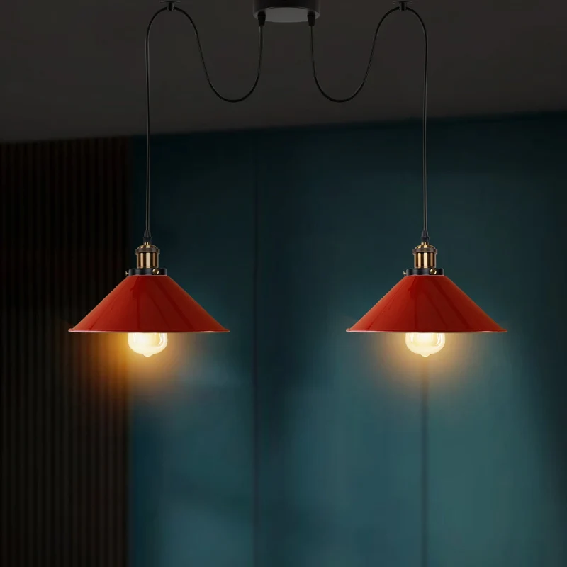 Spinnenlampe decke home deco rote lampen Ø 22cm|E27~2243
